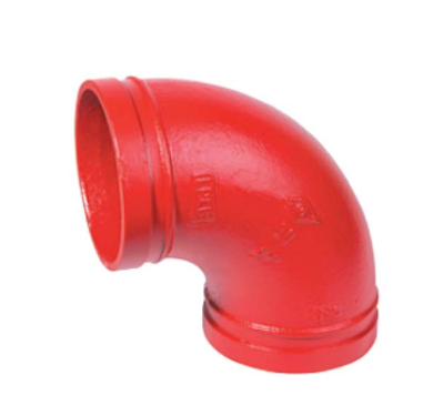 邁克溝槽管件_球鐵溝槽式90度彎頭,FIG# 90