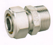 呂豐鋁塑管卡套式_LF303 鋁塑管卡套式-外絲直接