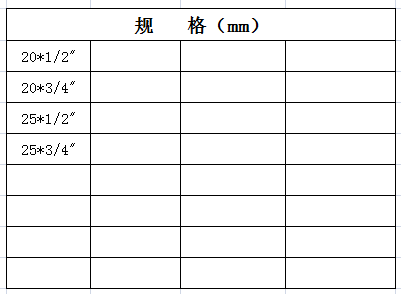 宏岳PP-R管材管件__帶座外螺紋彎頭規格