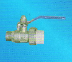 宏岳PP-R管材管件__外螺紋單活接球閥