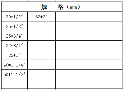 宏岳HDPE管件__外螺紋三通規格