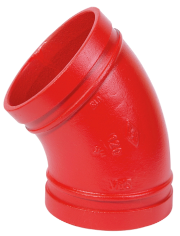 邁克溝槽管件_45°彎頭,FIG#120