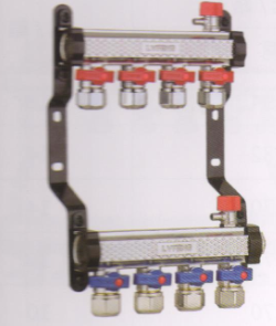 呂豐分水器管件_3375 MD1"G型精品鍛造方體精拋球閥分水器(間距5.0)