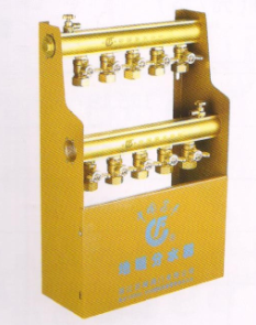 呂豐分水器管件_LF3381 BX1"G-IV型地暖分水器(間距4.5)