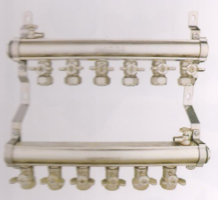 呂豐分水器管件_LF3383 B1"G型地暖分水器(間距5.5)