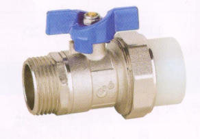 呂豐球閥_LF208A外螺紋碟柄PP-R活接球閥