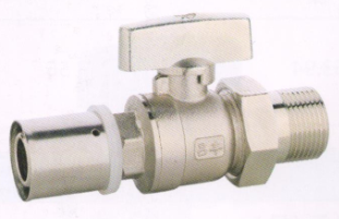 呂豐卡壓式球閥_LF239卡壓式黃銅外絲活接球閥(鎳)