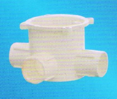 宏岳PVC_U阻燃管材管件__暗裝燈頭深型圓接線盒(三通)