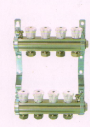宏岳分集水器系列_手動調節鍍鎳分集水器