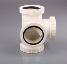 寶路七星PVC排水管管件__消音立體四通