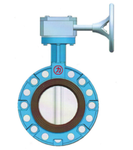 天津力字水暖閥門__ 單法蘭渦輪蝶閥